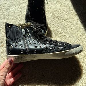Golden Goose Francy Black High-Top Sneakers